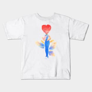 Red rose girl Kids T-Shirt